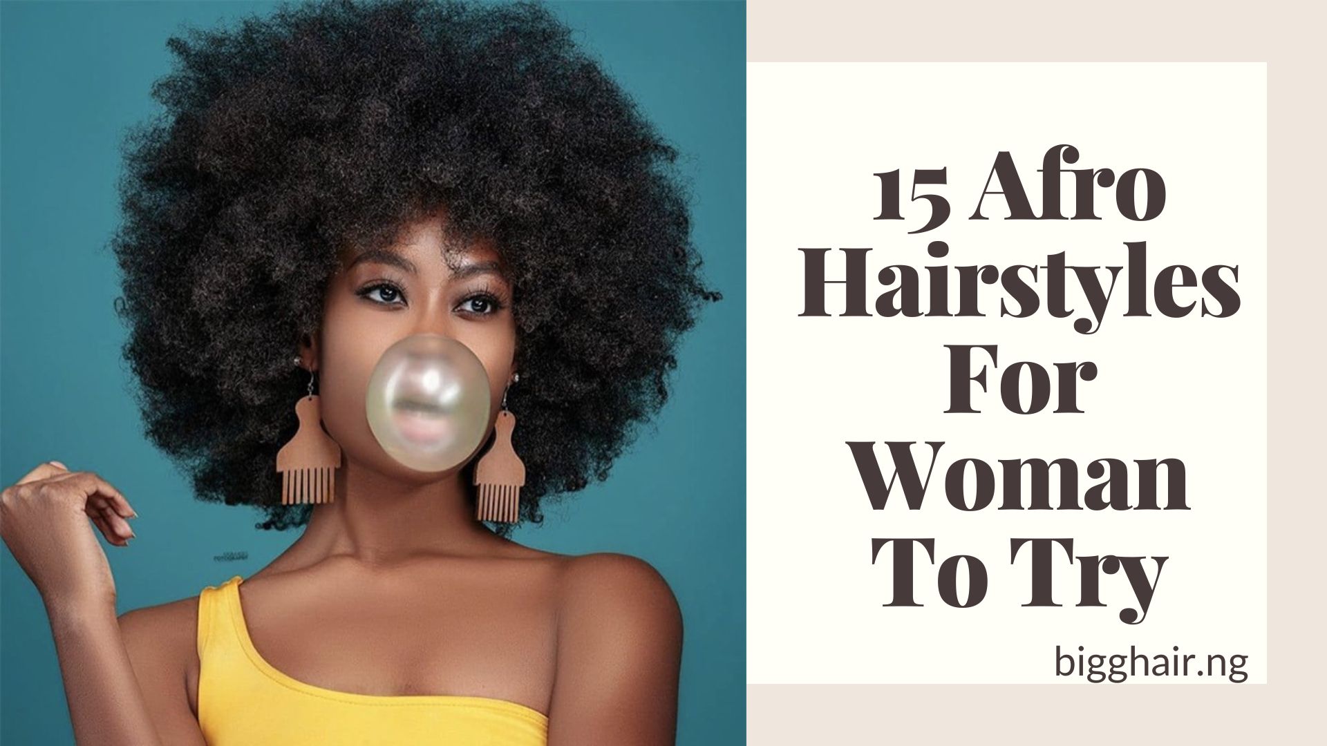 15 Afro Hairstyles For Woman To Try - BigG Hair Nigeria