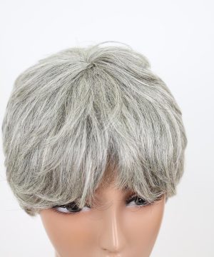 Pixie wig silver grey