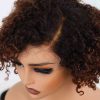 Bigghair 8 Inch Dark Copper Ombre Curly & #TB/4 Wigs 180% Density