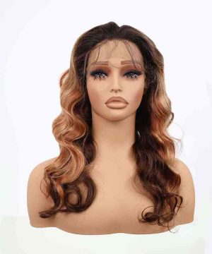 Bigghair 20 Inch Highlight Body Wavy #OP27 Wigs 180% Density