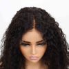 Bigghair 16 Inch Middle Part Curly & Natural #1B Wigs 180% Density