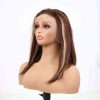 Bigghair 12 Inch Piano Brown Straight #4/27 Wigs 180% Density