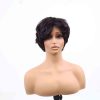 Bigghair 2 Inch Pixie Wigs Straight & Natural #1B Wigs 180% Density