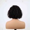 Bigghair 10 Inch Side Part Curly & Natural #1B Wigs 180% Density