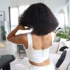 Bigghair 12 Inch T Part Curly & Natural #1B Wigs 180% Density