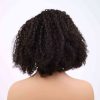 Bigghair 12 Inch T Part Curly & Natural #1B Wigs 180% Density