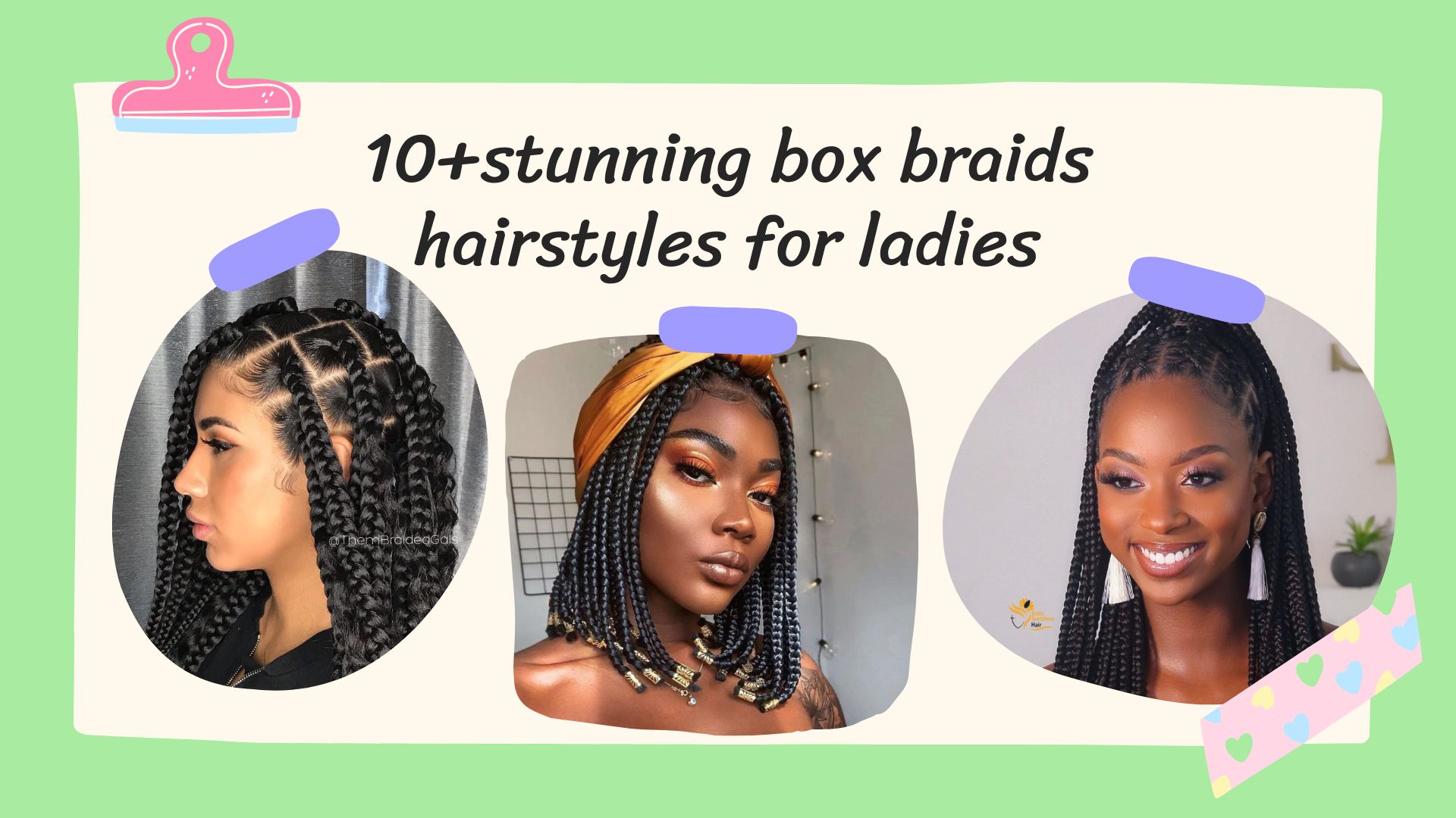 10+ stunning box braids hairstyles for ladies - BigG Hair Nigeria