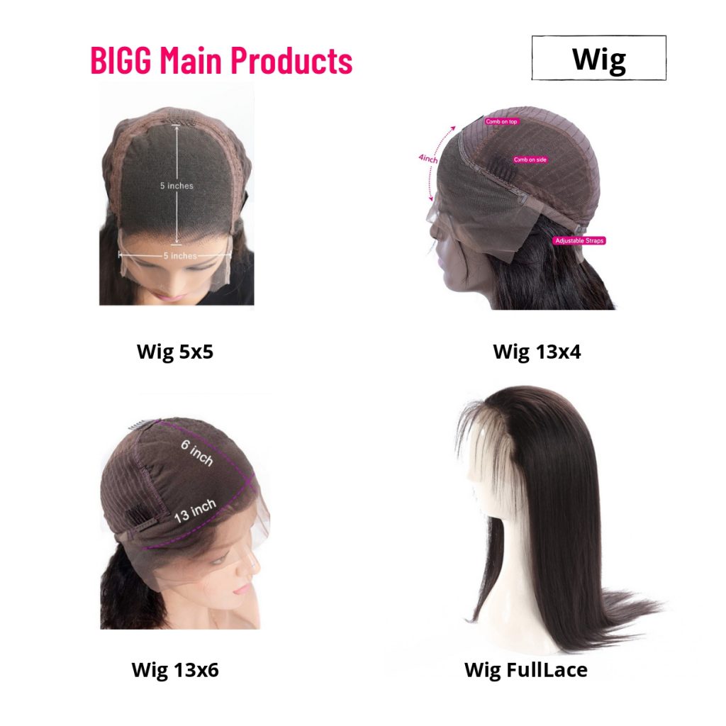 BigG Wigs has four main types