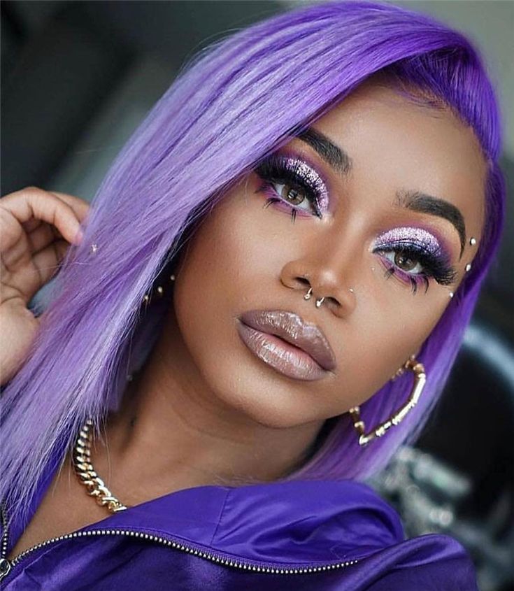 Purple hair color