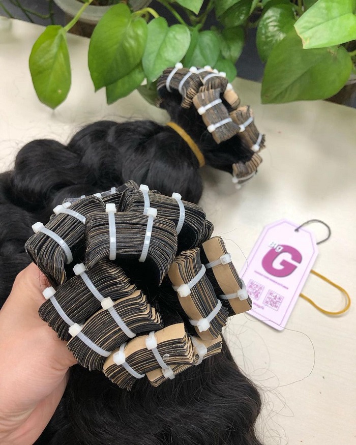 BigG Hair's tape in hair extensions