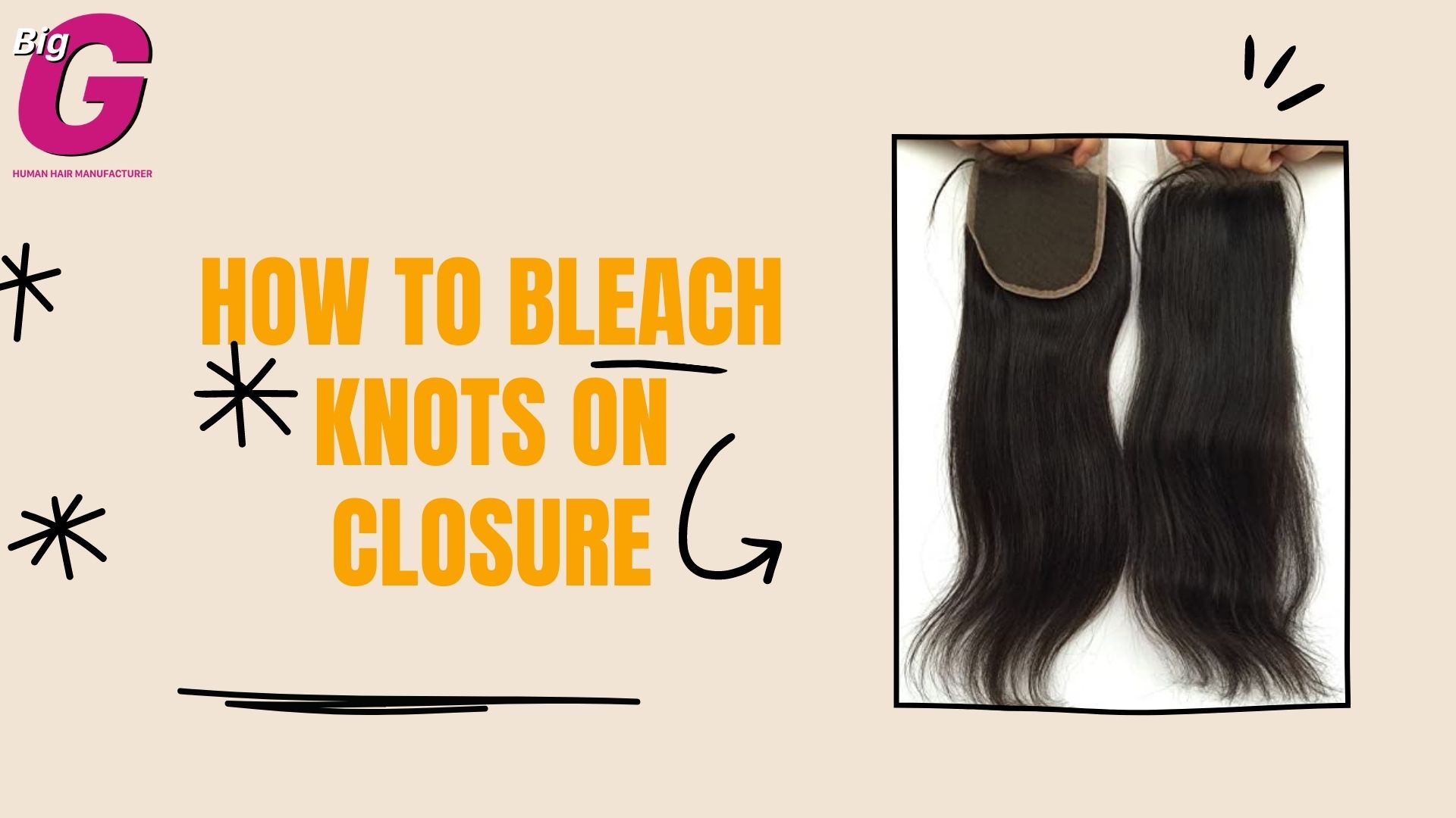 Bleached knots closure How to do it at home?