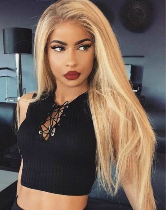 Blonde hair for black girl 