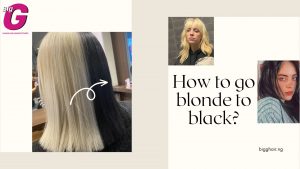 How to dye your hair blonde to black