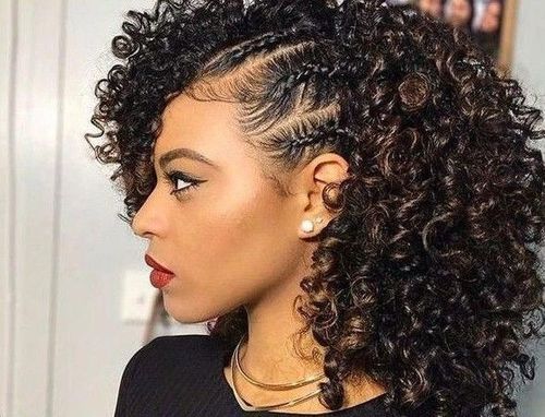 Bouncy curls and braids