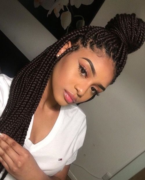 African weave hairstyles with box braids