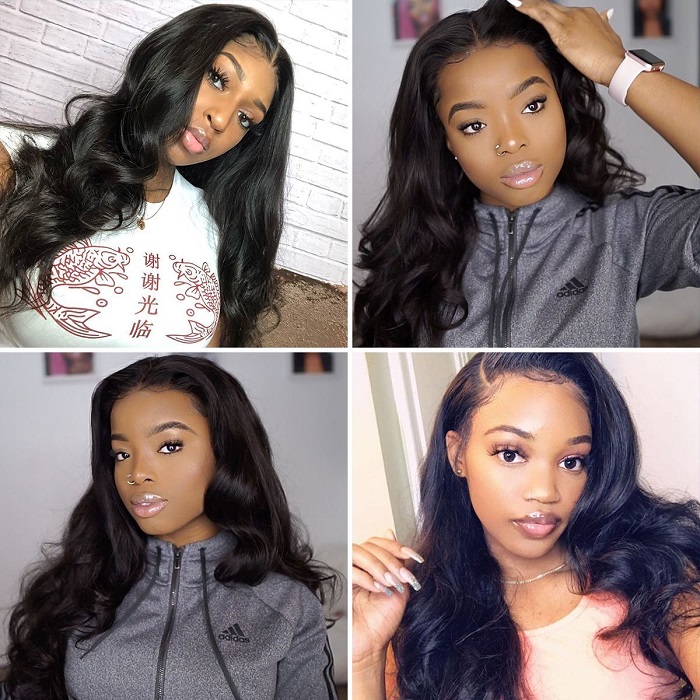 How to style frontal wig: Choose a parting style