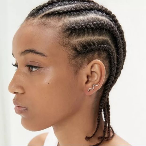 How to hide your hair under a wig with cornrows