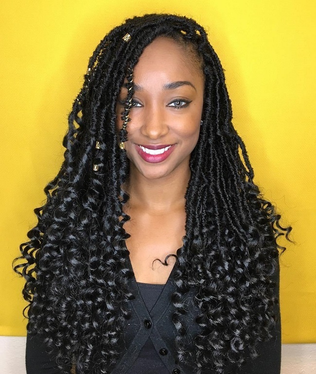 Crochet braids with 30 inches hair