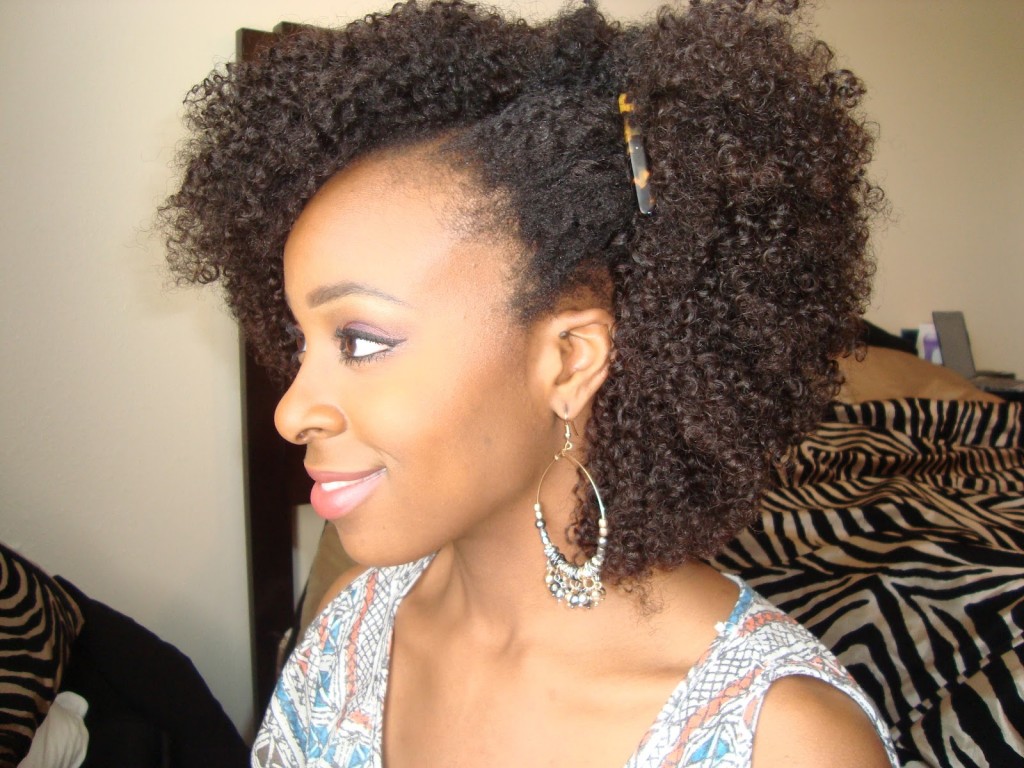 Curly afro weavon styles