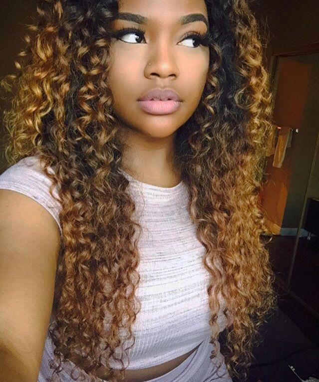 Curly blonde quick weave