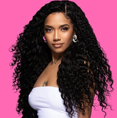 Black curly weave hairstyle