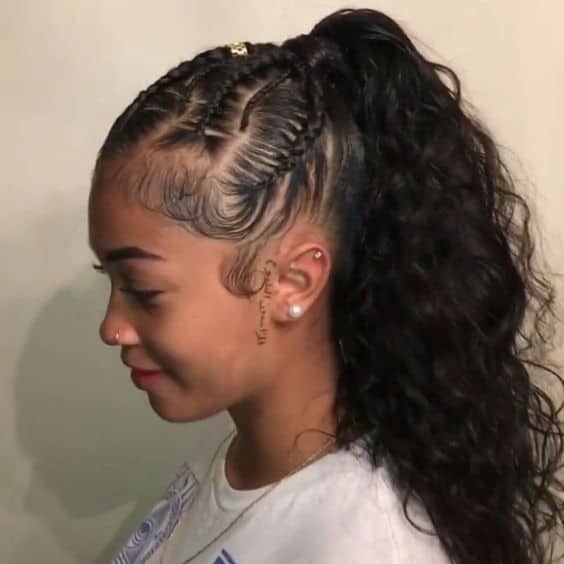 Curly wweave ponytail 
