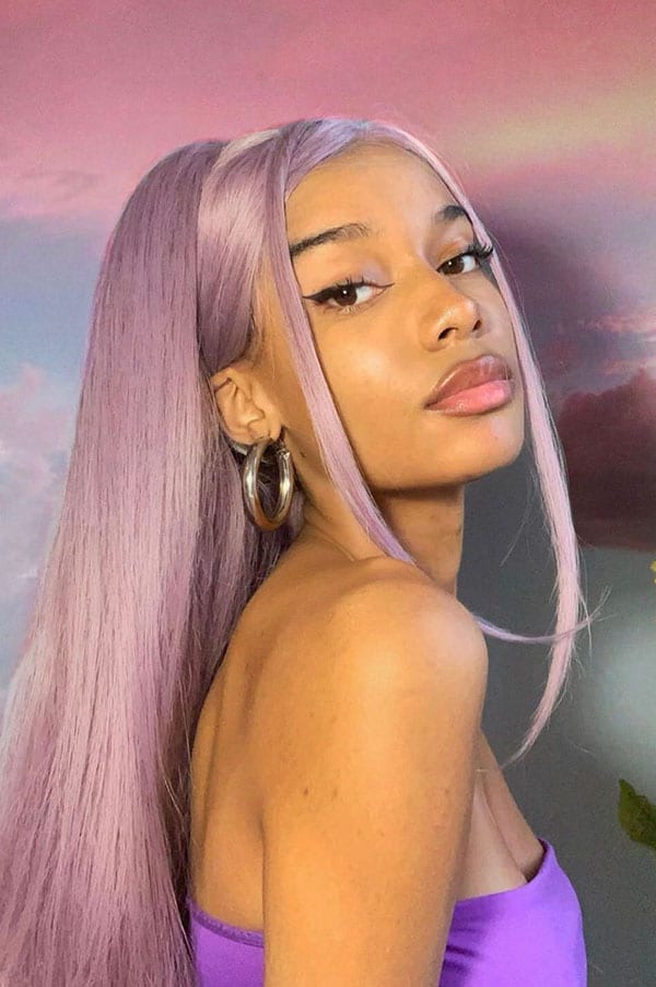 10 Ways To Style Purple Hair On Dark Skin Tone