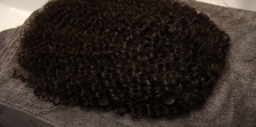 Dry your curly wig