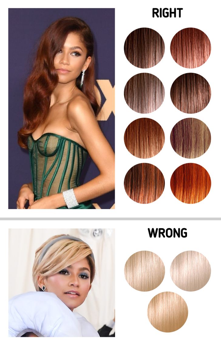 Choose hair extensions colors based on your skin tone