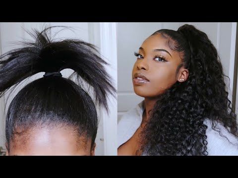 How to make a high ponytail with weave