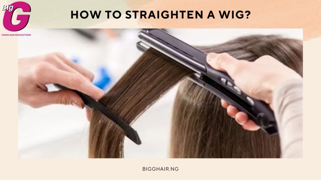 How to straighten a wig