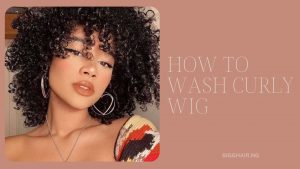 How to wash curly wig