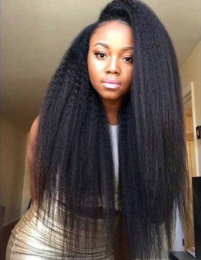 Long kinky straight hair 