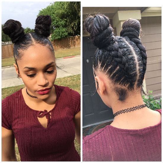 Braided Ninja buns