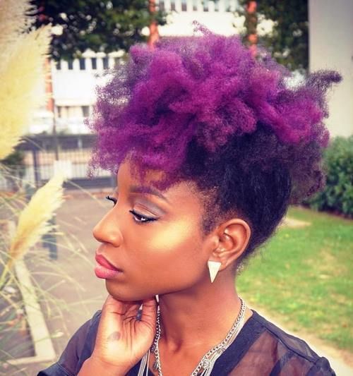 Purple mohawk