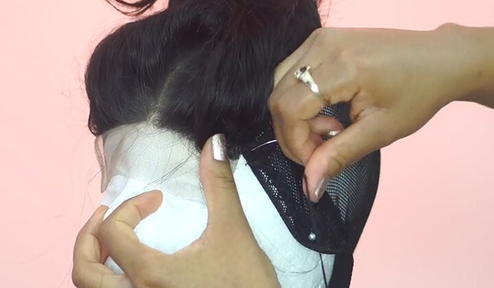 How to make wig with closure: Add lace closure