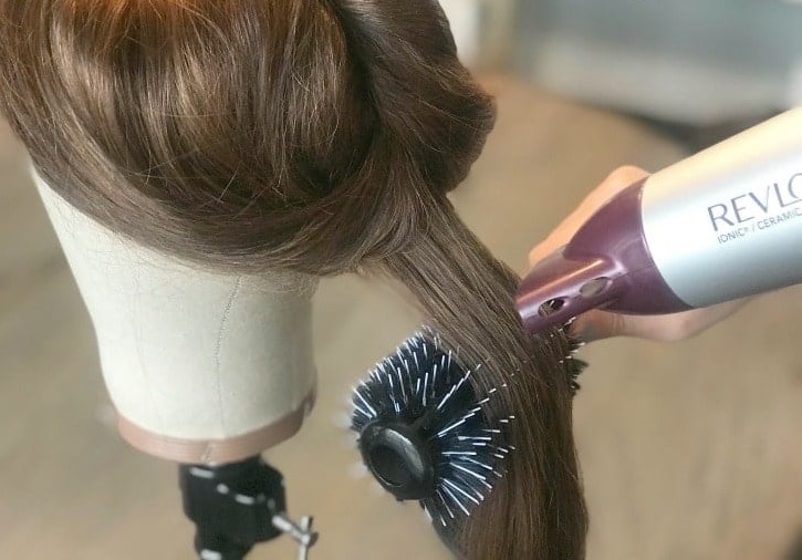 Use brow-dryer to straighten your human hair wig
