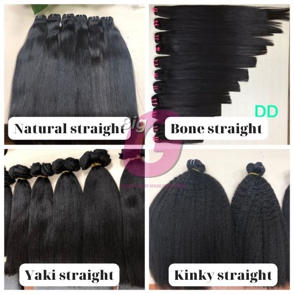 4 types of straight hair extensions from BigG Hair