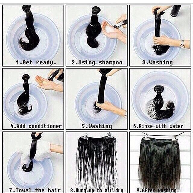 How to wash human hair weavon before installation