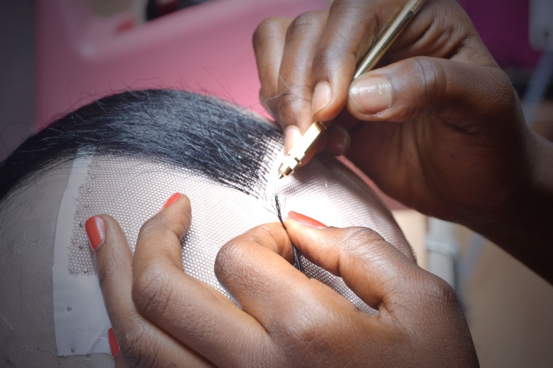 Wig making is a process that requires you to have deep understanding about textiles and fibers, hairdressing skills, creativity,
