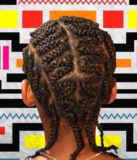 Zigzag cornrows